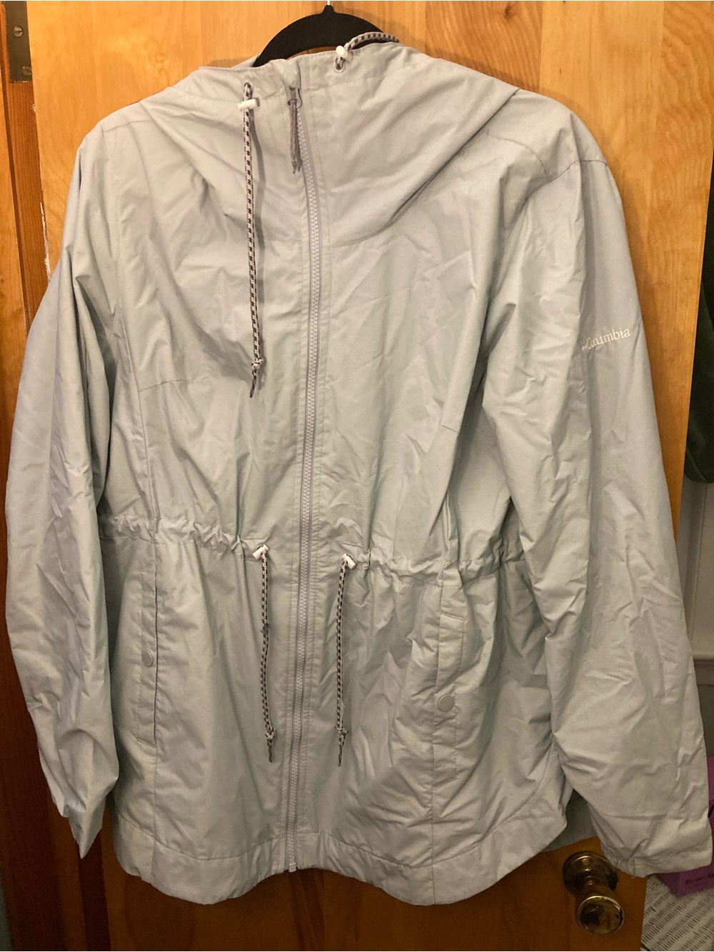 Columbia Light Gray and Blue Outdoor Jacket